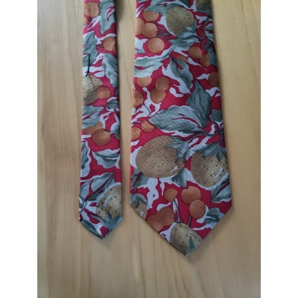 Vintage 80s Fruit Themed Tie - Picture 1 of 3